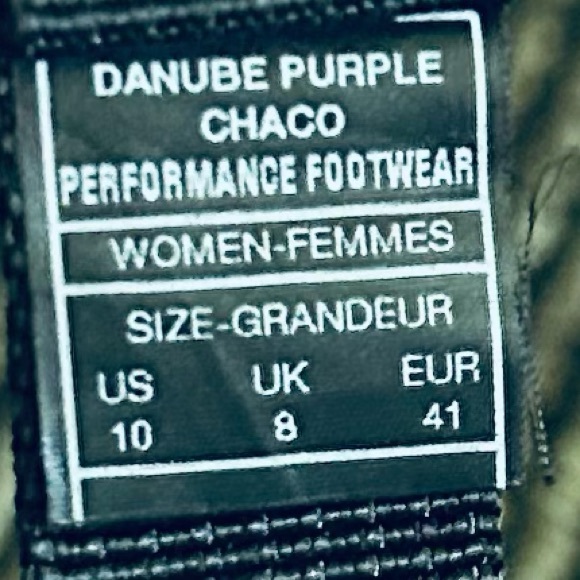 Chaco Danube Purple ZX/2 CLASSIC Dual Strap Hiking Classic Sandals size 10 EU 41 - Picture 7 of 11